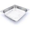 Maxima Gastronorm Bak - 2/3 GN - 6,5 cm Diep - RVS - Geperforeerd - 09367670