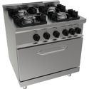 SARO Gasfornuis met Elektrische Oven Model E7/KUPG4LE