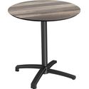 X Cross Terrastafel Zwart Frame + Tropical Wood HPL 70 cm - Essentials 110031270