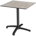 X Cross Terrastafel Zwart Frame + Moonstone HPL 70x70 cm - Essentials 110031377