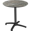 X Cross Terrastafel Zwart Frame + Galaxy Marble HPL 70 cm - Essentials 110031570