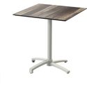 Essentials X Cross Terrastafel Zand Frame + Tropical Wood HPL 70x70 cm - 110091277