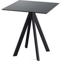 Infinity Terrastafel Zwart Frame + Zwart HPL 70x70 cm - Essentials 120011077
