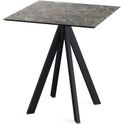 Infinity Terrastafel Zwart Frame + Galaxy Marble HPL 70x70 cm - Essentials 120011577