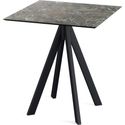 Infinity Terrastafel Zwart Frame + Galaxy Marble HPL 70x70 cm - Essentials 120011577