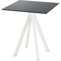 Infinity Terrastafel Wit Frame + Zwart HPL 70x70 cm - Essentials 120021077
