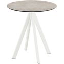 Infinity Terrastafel Wit Frame + Moonstone HPL 70 cm - Essentials 120021370