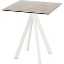 Infinity Terrastafel Wit Frame + Moonstone HPL 70x70 cm - Essentials 120021377