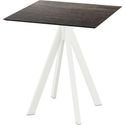 Infinity Terrastafel Wit Frame + Riverwashed Wood HPL 70x70 cm - Essentials 120021477