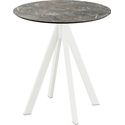 Infinity Terrastafel Wit Frame + Galaxy Marble HPL 70 cm - Essentials 120021570