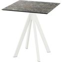 Infinity Terrastafel Wit Frame + Galaxy Marble HPL 70x70 cm - Essentials 120021577