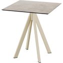 Infinity Terrastafel Zand Frame + Moonstone HPL 70x70 cm - Essentials 120031377