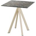 Infinity Terrastafel Zand Frame + Galaxy Marble HPL 70x70 cm - Essentials 120031577