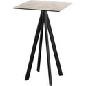 Infinity Statafel Zwart Frame + Moonstone HPL 70x70 cm - Essentials 120041377