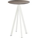 Infinity Statafel Wit Frame + Tropical Wood HPL 70 cm - Essentials 120051270