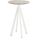 Infinity Statafel Wit Frame + Moonstone HPL 70 cm - Essentials 120051370