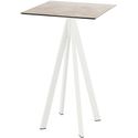 Infinity Statafel Wit Frame + Moonstone HPL 70x70 cm - Essentials 120051377