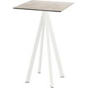 Infinity Statafel Wit Frame + Moonstone HPL 70x70 cm - Essentials 120051377