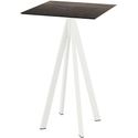 Infinity Statafel Wit Frame + Riverwashed Wood HPL 70x70 cm - Essentials 120051477