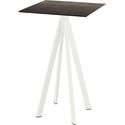 Infinity Statafel Wit Frame + Riverwashed Wood HPL 70x70 cm - Essentials 120051477