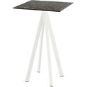 Infinity Statafel Wit Frame + Galaxy Marble HPL 70x70 cm - Essentials 120051577