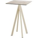 Infinity Statafel Zand Frame + Moonstone HPL 70x70 cm - Essentials 120061377