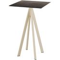 Infinity Statafel Zand Frame + Riverwashed Wood HPL 70x70 cm - Essentials 120061477