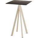 Infinity Statafel Zand Frame + Riverwashed Wood HPL 70x70 cm - Essentials 120061477