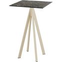 Infinity Statafel Zand Frame + Galaxy Marble HPL 70x70 cm - Essentials 120061577