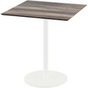Urban Terrastafel Wit Frame + Tropical Wood HPL 70x70 cm - Essentials 130021277