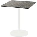 Urban Terrastafel Wit Frame + Galaxy Marble HPL 70x70 cm - Essentials 130021577