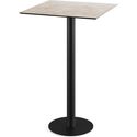 Urban Statafel Zwart Frame + Moonstone HPL 70x70 cm - Essentials 130041377