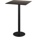 Urban Statafel Zwart Frame + Riverwashed Wood HPL 70x70 cm - Essentials 130041477