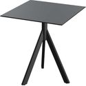Essentials Infinity Tripod Terrastafel Zwart Frame + Zwart HPL 70x70 cm - 140011077