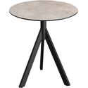 Essentials Infinity Tripod Terrastafel Zwart Frame + Moonstone HPL 70 cm - 140011370