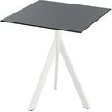 Essentials Infinity Tripod Terrastafel Wit Frame + Zwart HPL 70x70 cm - 140021077