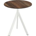 Essentials Infinity Tripod Terrastafel Wit Frame + Tropical Wood HPL 70 cm - 140021270