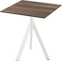 Essentials Infinity Tripod Terrastafel Wit Frame + Tropical Wood HPL 70x70 cm - 140021277