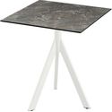 Essentials Infinity Tripod Terrastafel Wit Frame + Galaxy Marble HPL 70x70 cm - 140021577
