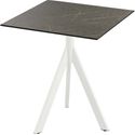 Essentials Infinity Tripod Terrastafel Wit Frame + Midnight Marble HPL 70x70 cm - 140021677
