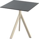 Essentials Infinity Tripod Terrastafel Zand Frame + Zwart HPL 70x70 cm - 140031077