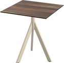 Essentials Infinity Tripod Terrastafel Zand Frame + Tropical Wood HPL 70x70 cm - 140031277