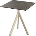 Essentials Infinity Tripod Terrastafel Zand Frame + Midnight Marble HPL 70x70 cm - 140031677