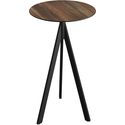 Essentials Infinity Tripod Statafel Zwart Frame + Tropical Wood HPL 70 cm - 140041270
