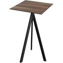 Essentials Infinity Tripod Statafel Zwart Frame + Tropical Wood HPL 70x70 cm - 140041277