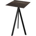 Essentials Infinity Tripod Statafel Zwart Frame + Riverwashed Wood HPL 70x70 cm - 140041477
