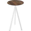 Essentials Infinity Tripod Statafel Wit Frame + Tropical Wood HPL 70 cm - 140051270