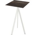 Essentials Infinity Tripod Statafel Wit Frame + Riverwashed Wood HPL 70x70 cm - 140051477