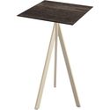 Essentials Infinity Tripod Statafel Zand Frame + Riverwashed Wood HPL 70x70 cm - 140061477