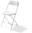 Opklapstoel Budget - Wit/Wit - VEBA 50170